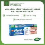 Kem Đánh Răng Thảo Dược Dabur Cho Người Hút Thuốc