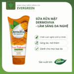 Sữa Rửa Mặt Dermoviva Nghệ Làm Trắng Sáng Da