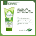 Sữa Rửa Mặt Dermoviva Trà Xanh Trị Mụn, Kiểm Soát Dầu