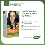 Kem Nhuộm Phủ Bạc Tóc Nisha Đen Tự Nhiên